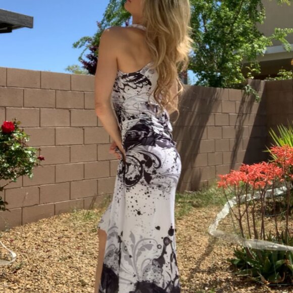 Super cute halter dress, super soft with stud beading - Picture 3 of 4